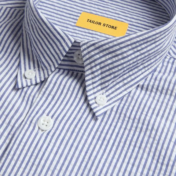 western seersucker check shirt – YZ